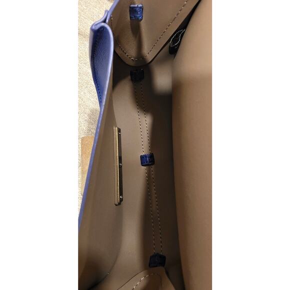 Zac Posen Denim Blue Vegan Leather Mini Crossbody - Picture 7 of 7